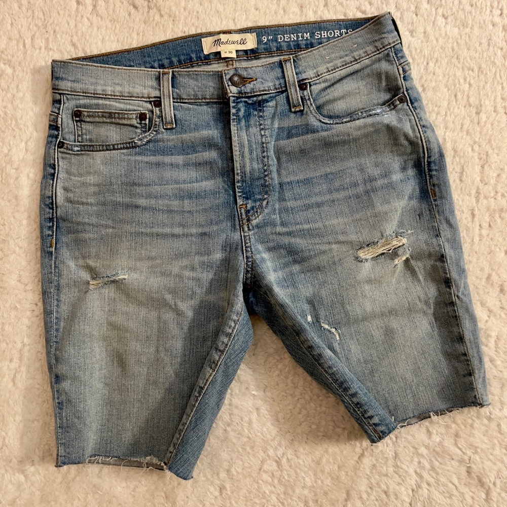 Men’s Madewell Light Denim Shorts 30
